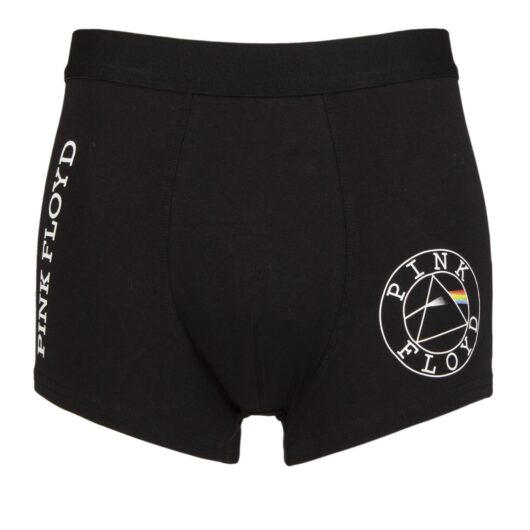 SOCKSHOP Music Collection 1 Pack Pink Floyd Boxer Shorts Black Small