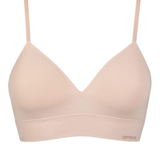 Women's 1 Pack Ambra Bondi Bare Longline Bra Underwear Pink UK 10-12