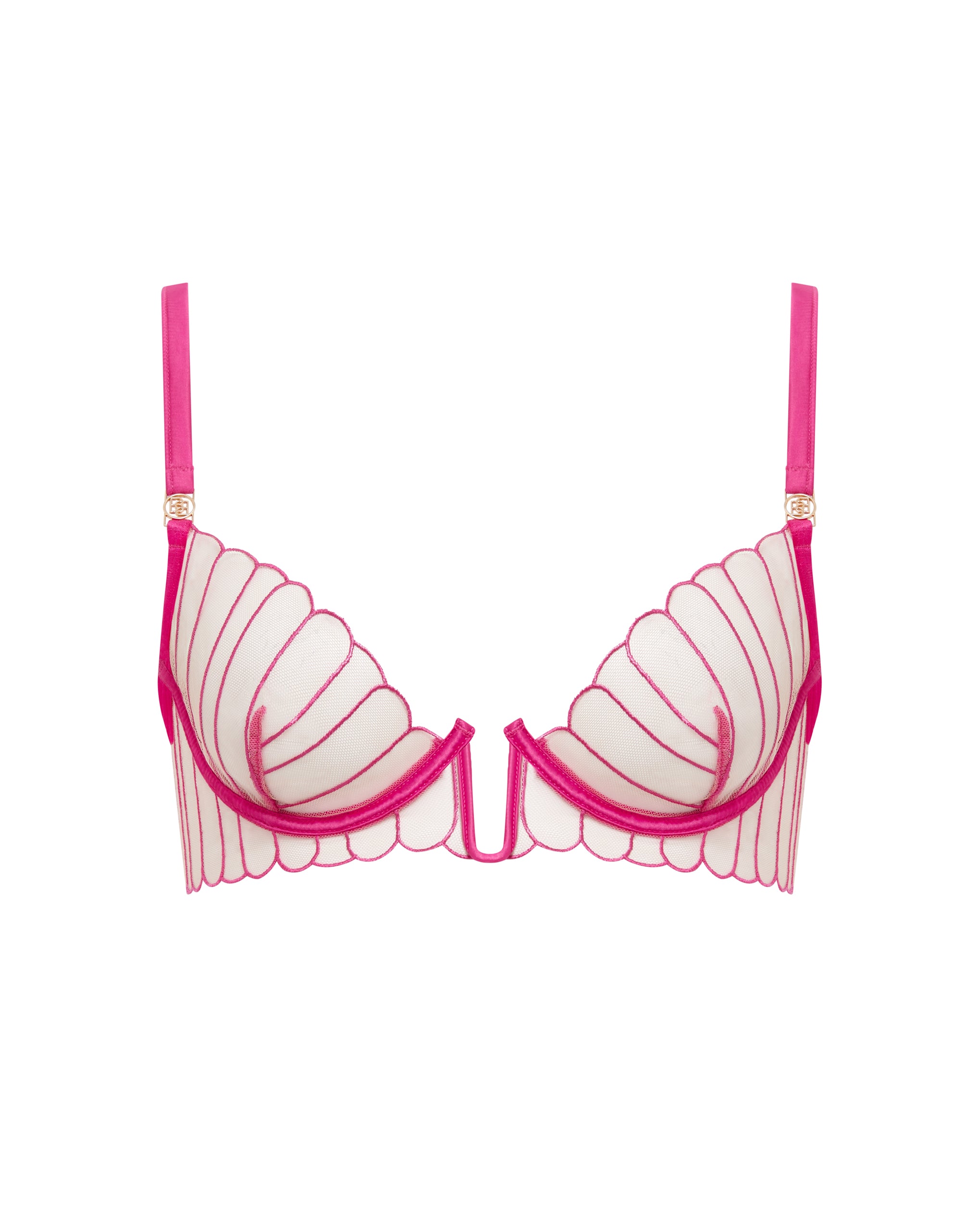 Bluebella Imogen Embroidered Sheer Bra Pink - 30A