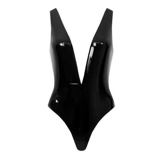 Bluebella Latex Bodysuit Black - L