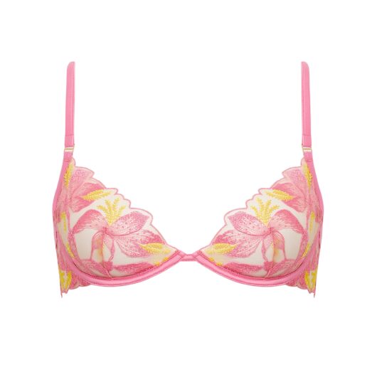Bluebella Patrice Sheer Bra Pink/Yellow - 30A