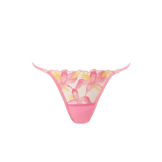 Bluebella Patrice Sheer Brief Pink/Yellow - 6