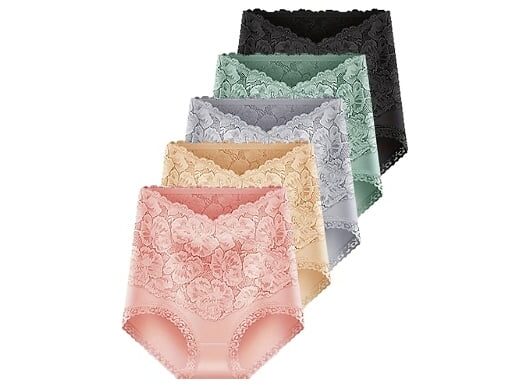 5-Pack of Women's High-Waisted Tummy Control Briefs