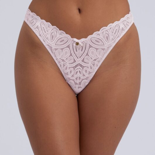Boux Avenue Carmel lace briefs - Blush Pink - 06