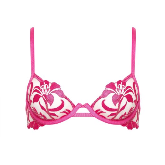 Bluebella Leonora Wired Bra Fuchsia Pink/Sheer - 30D