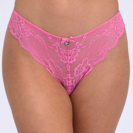 Boux Avenue Mollie lace brazilian knickers - Hot Pink - 06