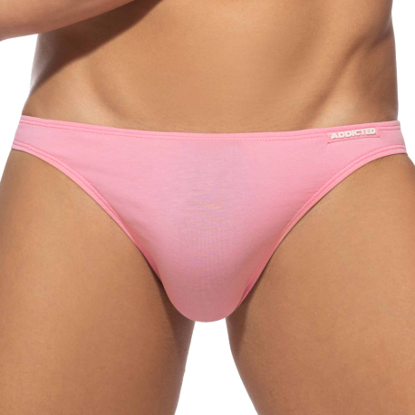 Addicted Cotton Bikini Briefs - Pink