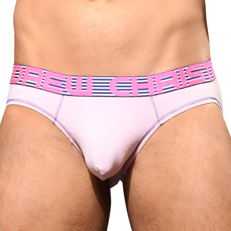 Andrew Christian Almost Naked Hang-Free Briefs - Pink