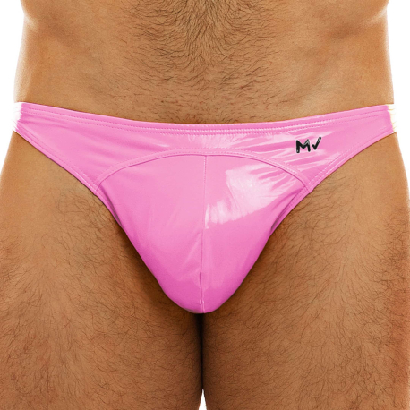 Modus Vivendi Viral Vinyl Low Cut Briefs - Neon Pink
